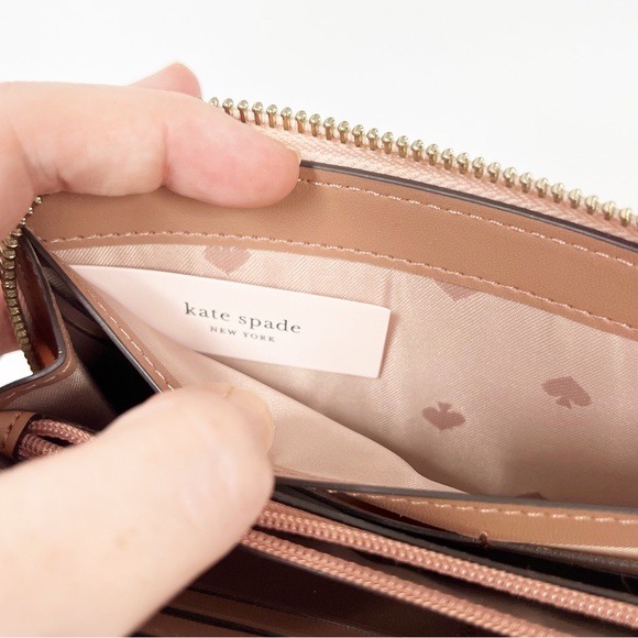 Kate Spade NY Slim Continental Leather Connie Wallet Rosy Cheeks - Picture 9 of 9